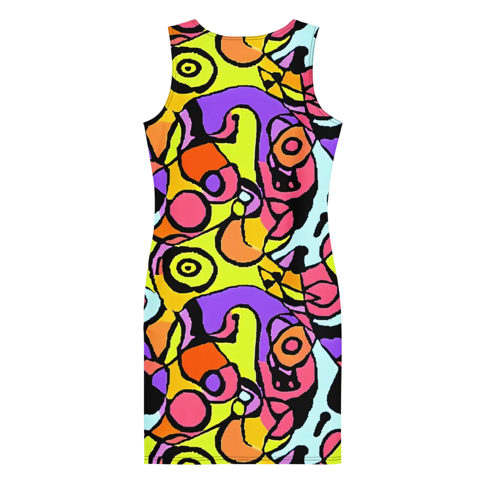 Spirals of Joy on Bodycon Dress — Back