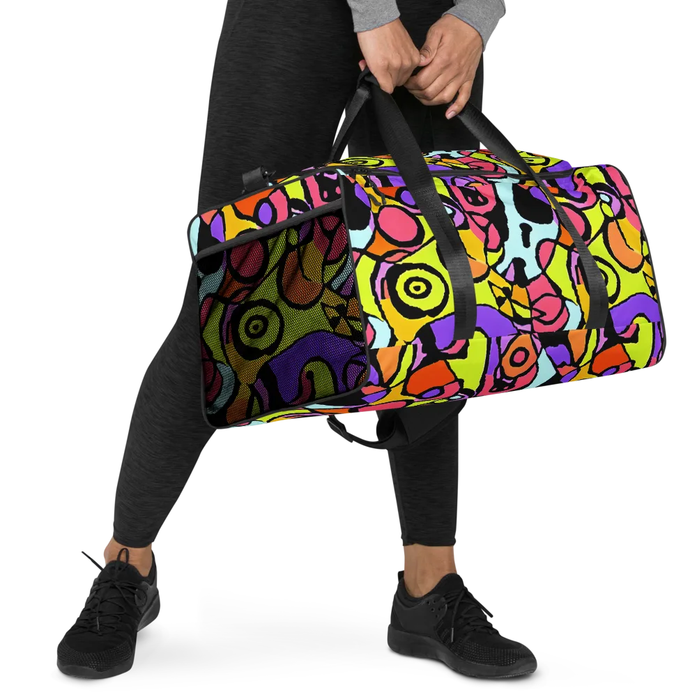 Spirals of Joy on Duffle Bag — Right Front