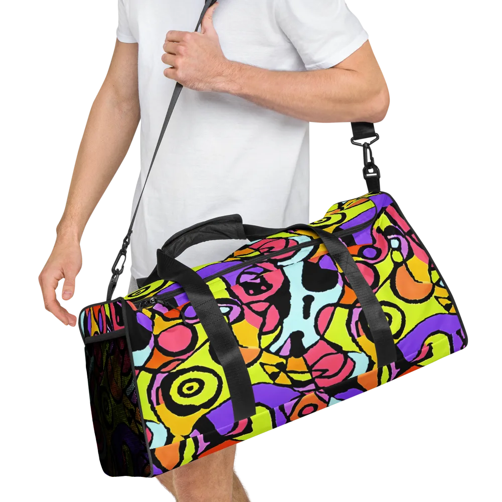 Spirals of Joy on Duffle Bag — Right Front
