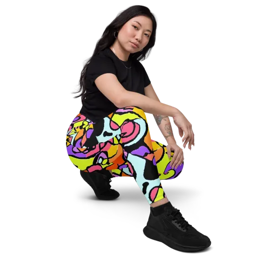 Spirals of Joy on a Leggings with Pockets