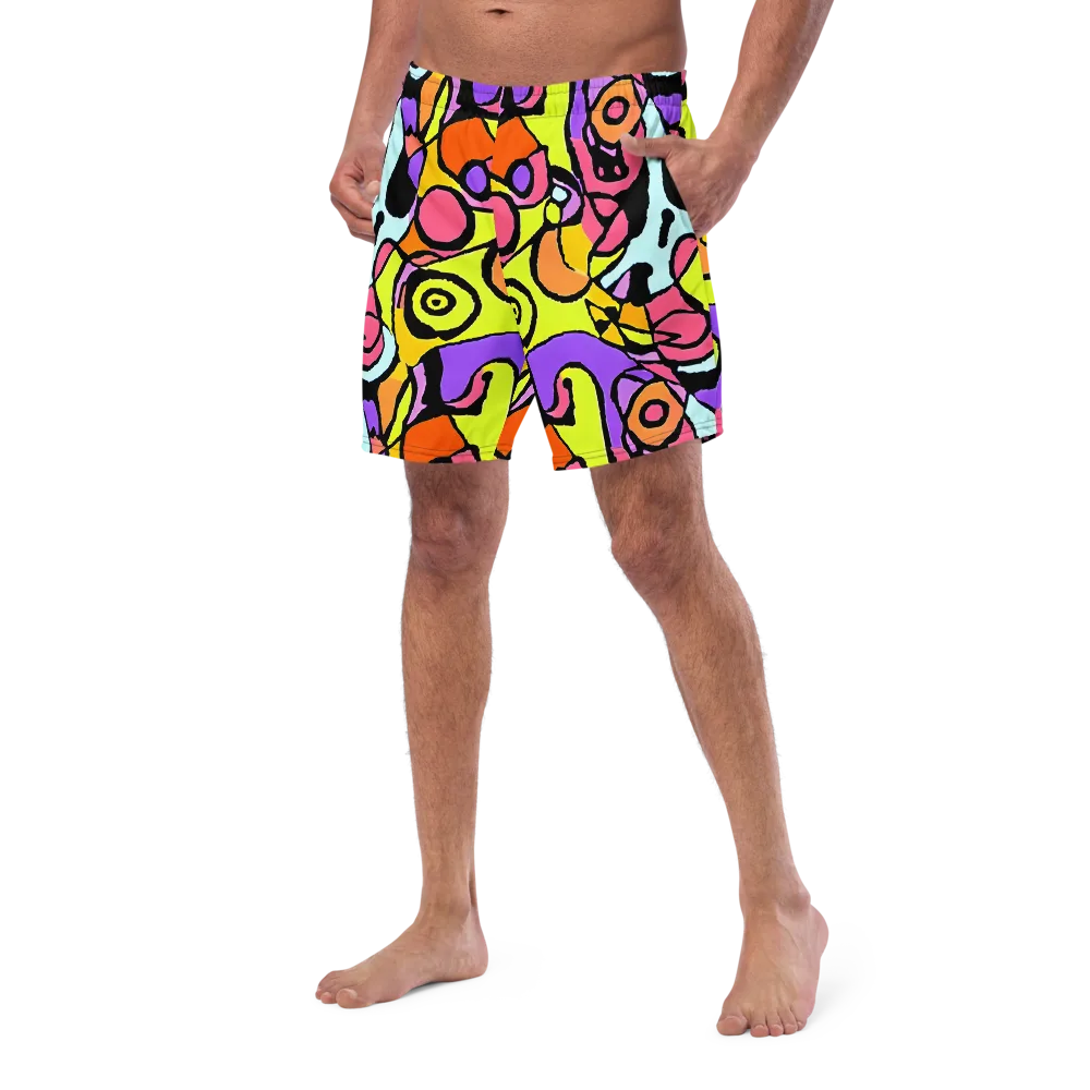 Spirals of Joy on Swim Trunks — Left Front