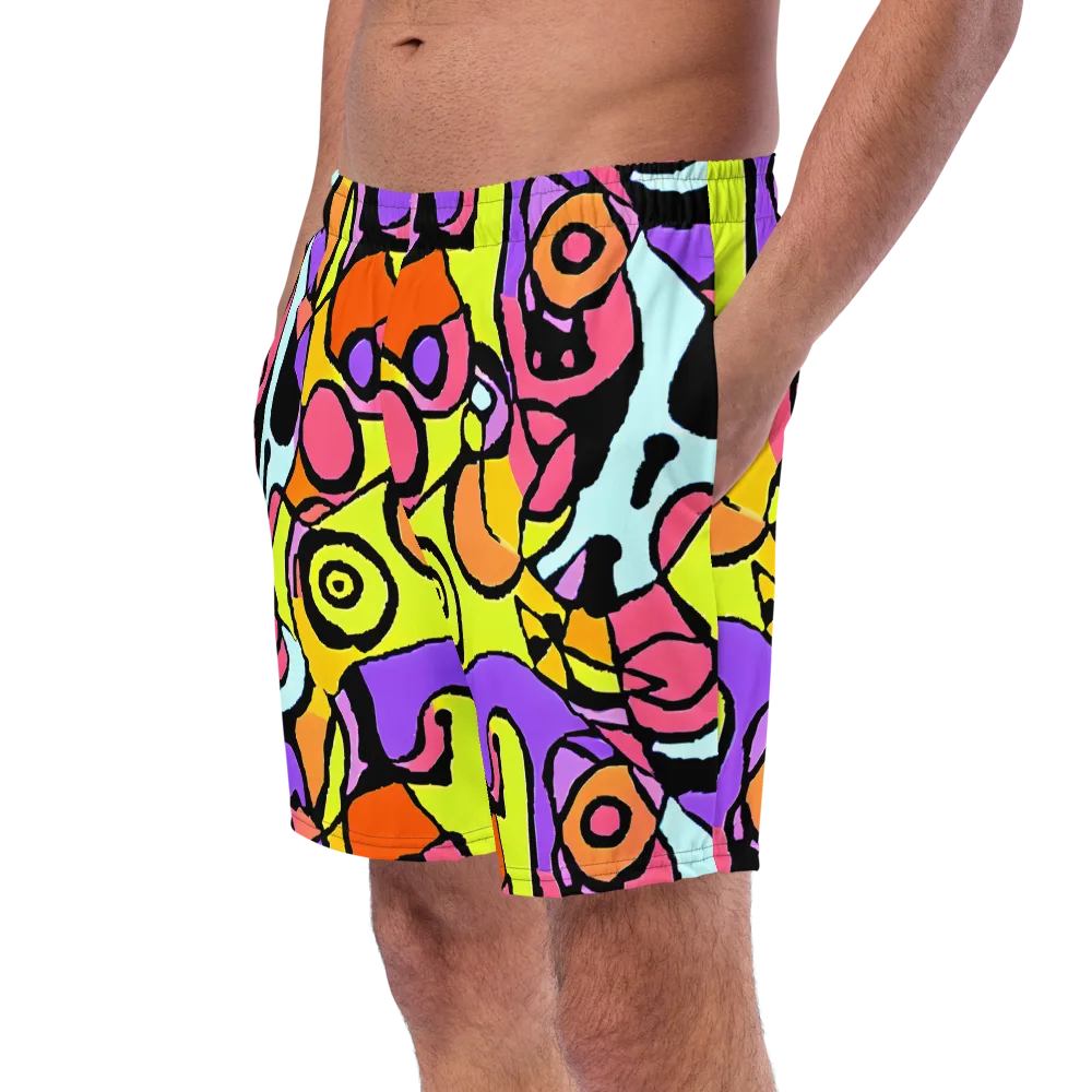 Spirals of Joy on Swim Trunks — Left Front