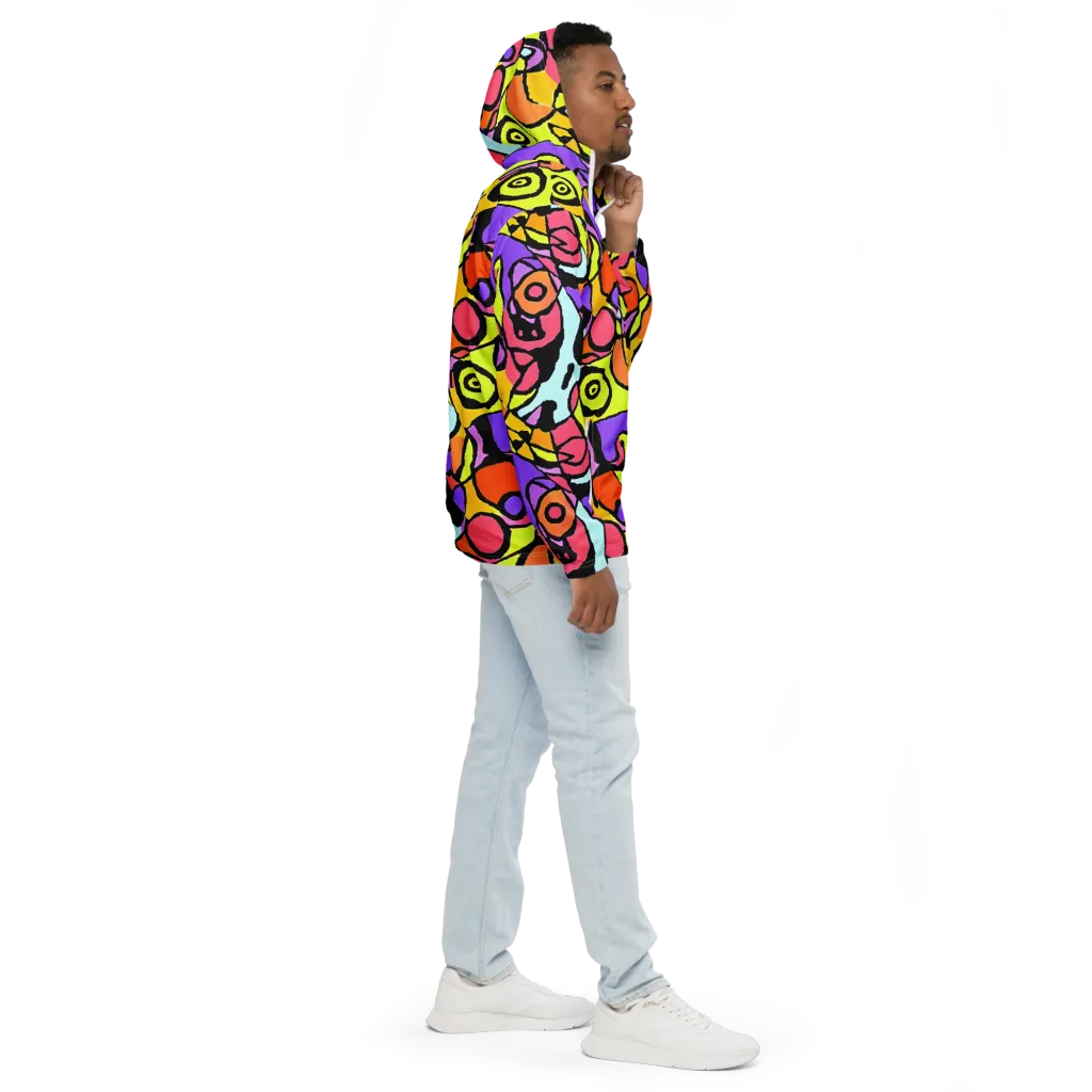 Spirals of Joy on Men's Windbreaker — Right