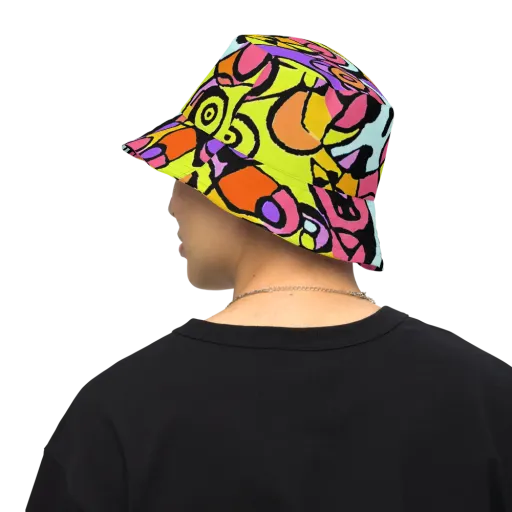 Spirals of Joy on a Reversible Bucket Hat