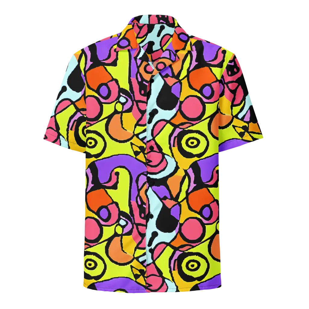 Spirals of Joy on Button Shirt — Front