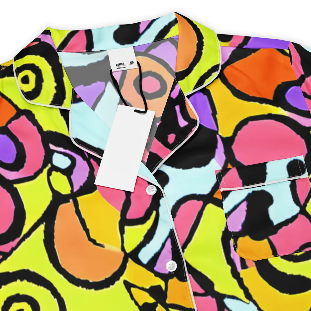 Spirals of Joy on Women's Short Sleeve Pajama Top — Product details