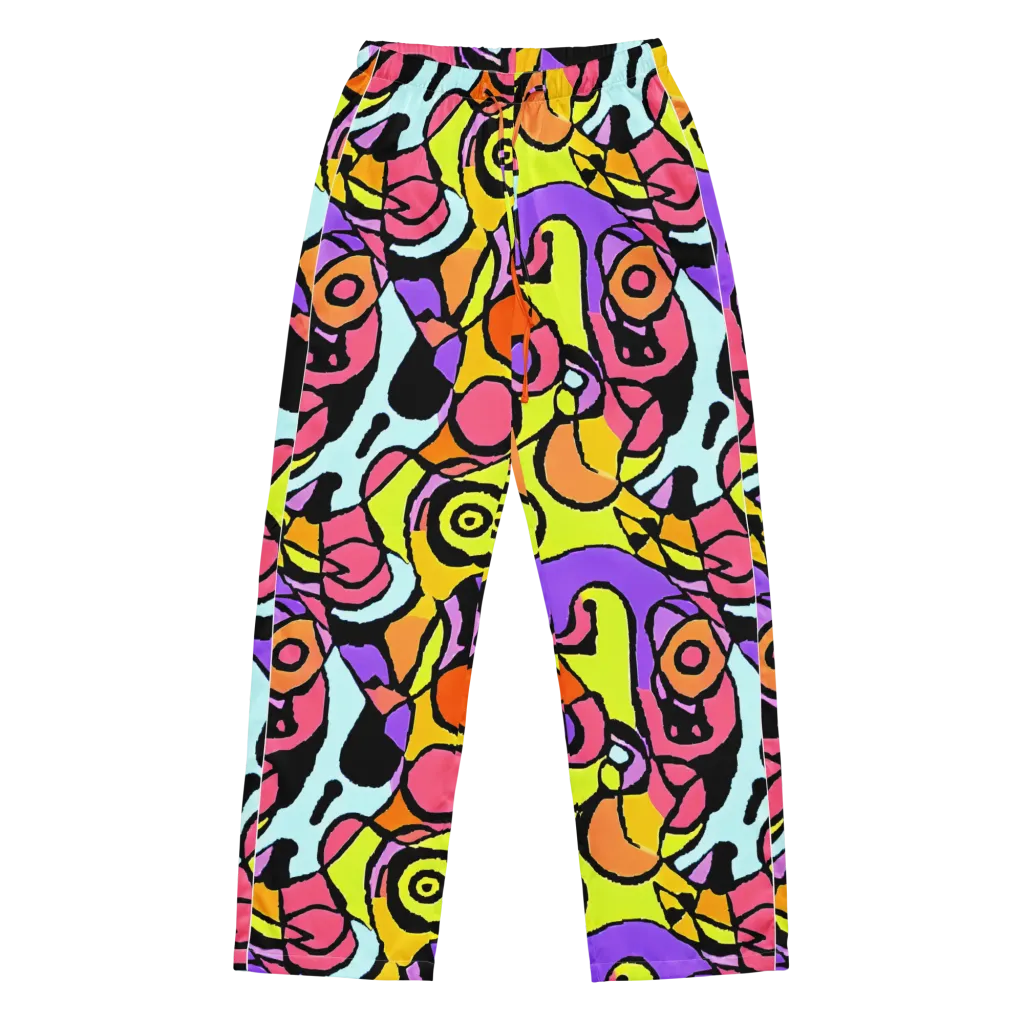 Spirals of Joy on Women's Pajama Pants — Front