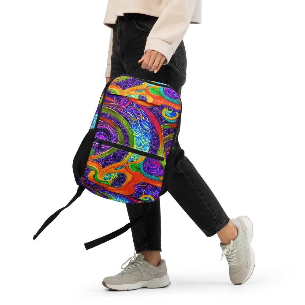 Orchid Circuit on Utility Backpack — Front