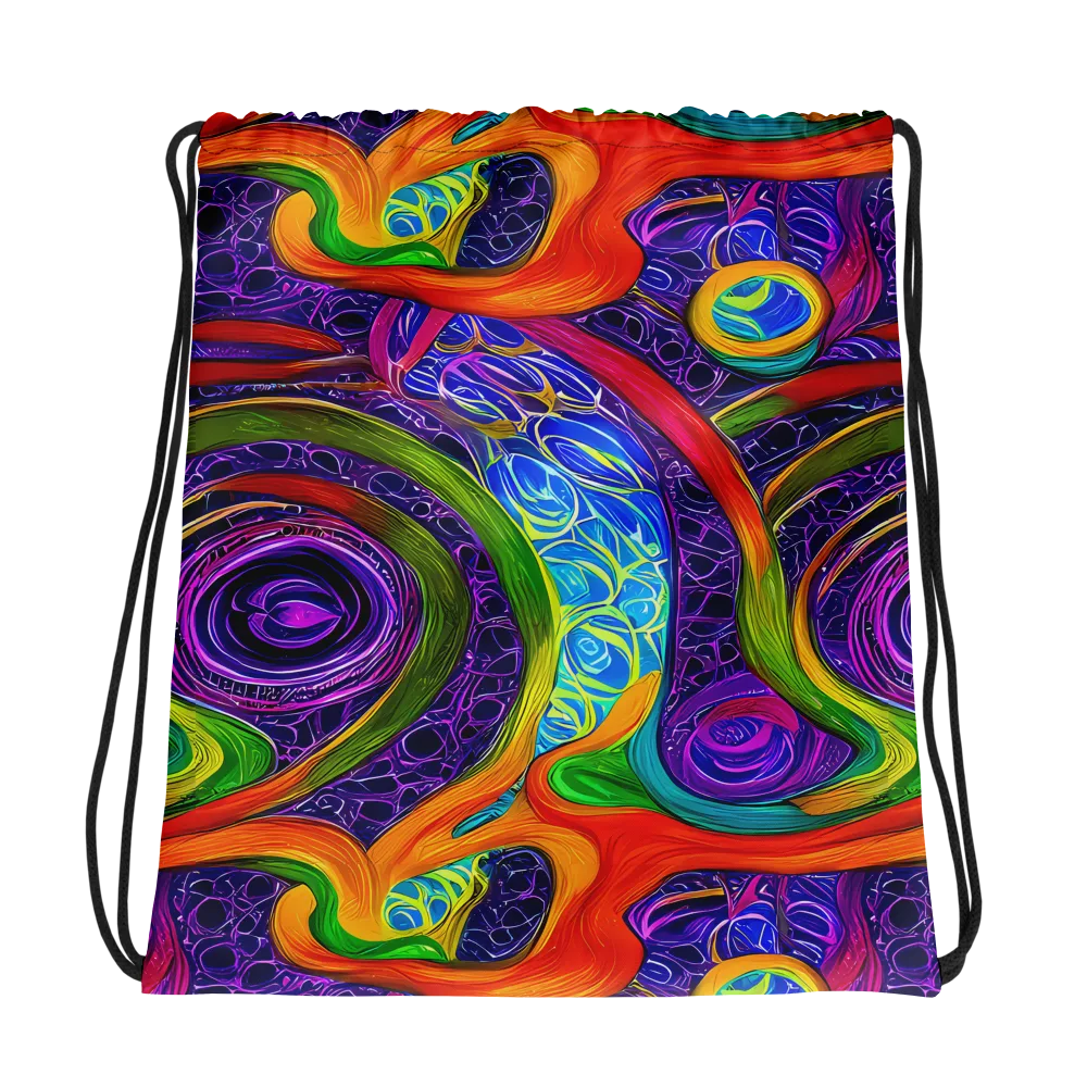 Orchid Circuit on Drawstring Bag — Photo