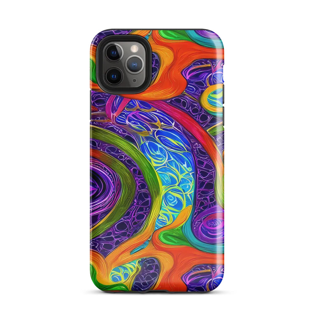 Orchid Circuit on Tough Case for iPhone® — Front