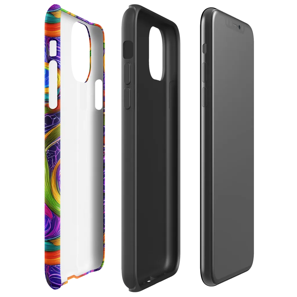 Orchid Circuit on Tough Case for iPhone® — Right