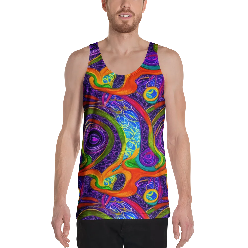 Orchid Circuit on Men's Tank Top — Front