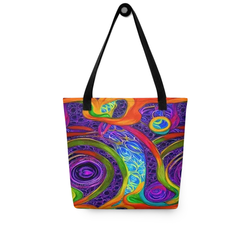 Orchid Circuit on a Tote Bag