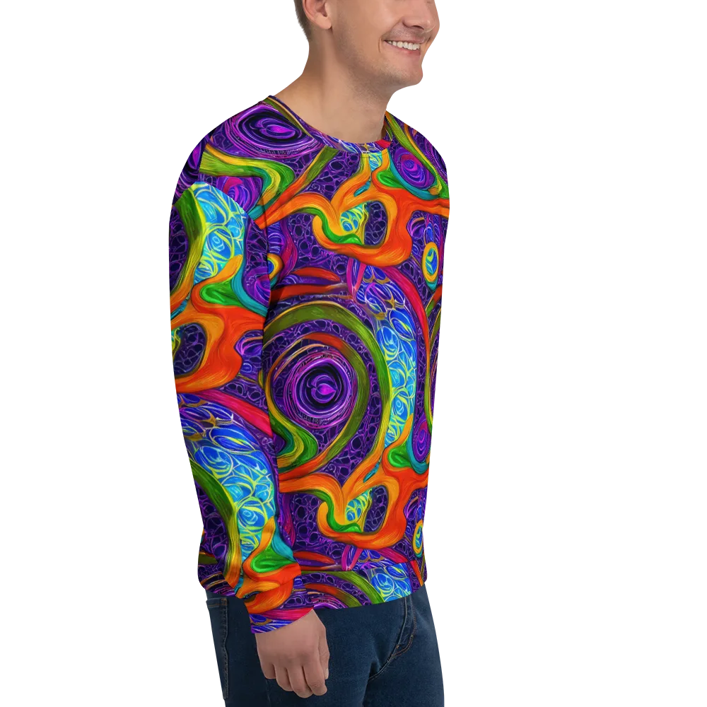 Orchid Circuit on Sweatshirt — Right Front