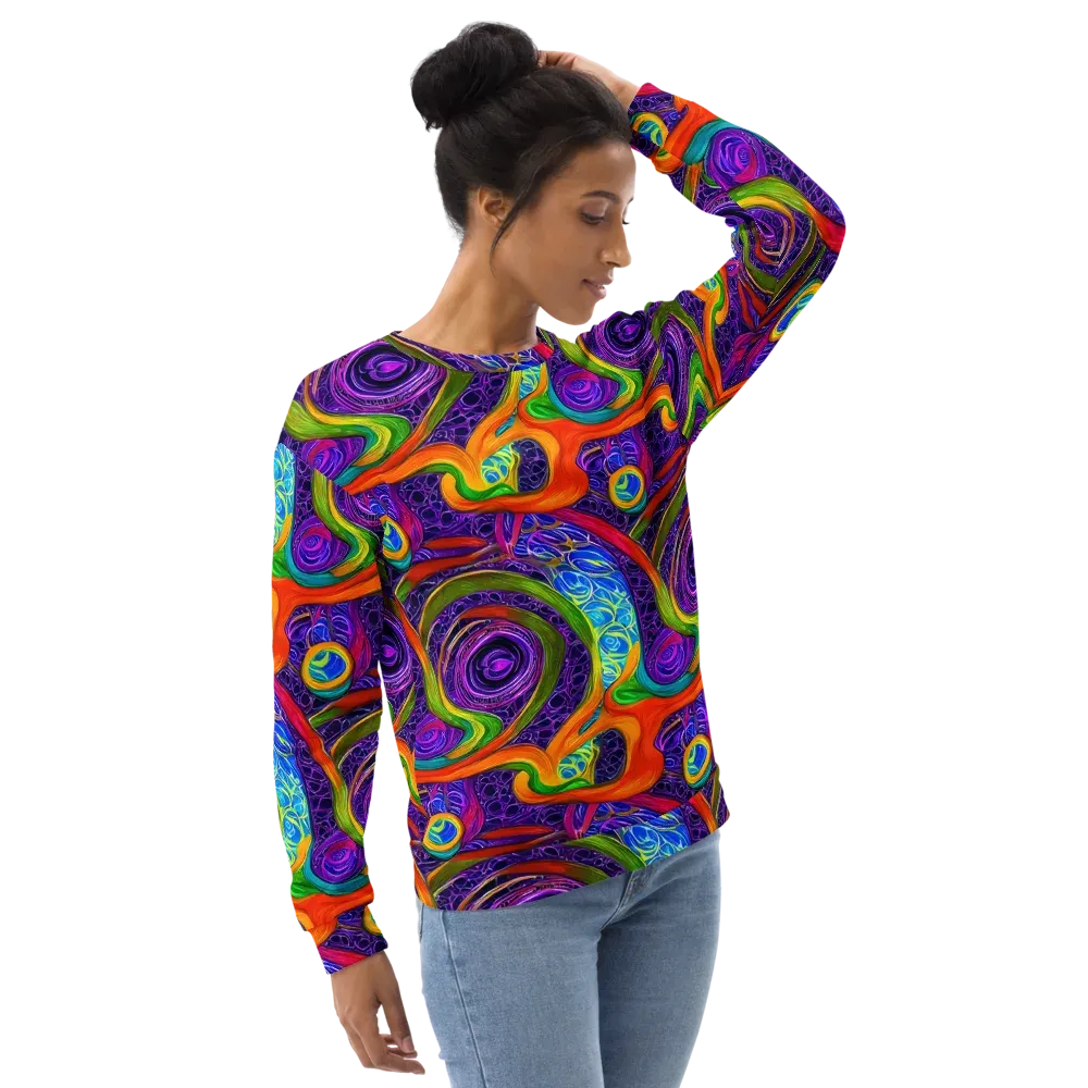 Orchid Circuit on Sweatshirt — Right Front