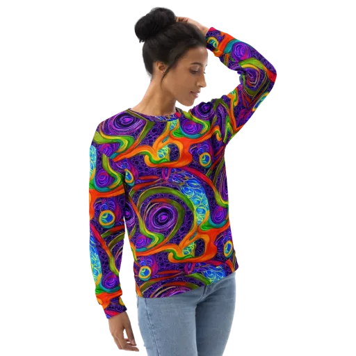 Orchid Circuit on a Sweatshirt