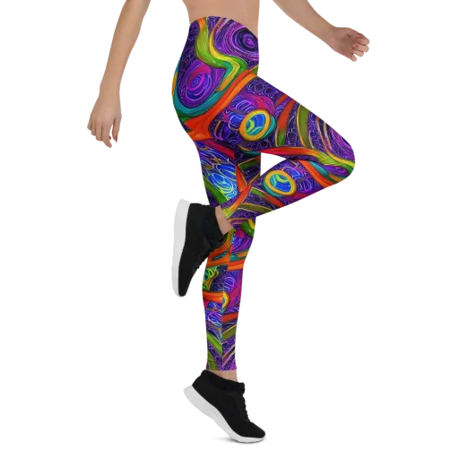 Orchid Circuit on a Leggings