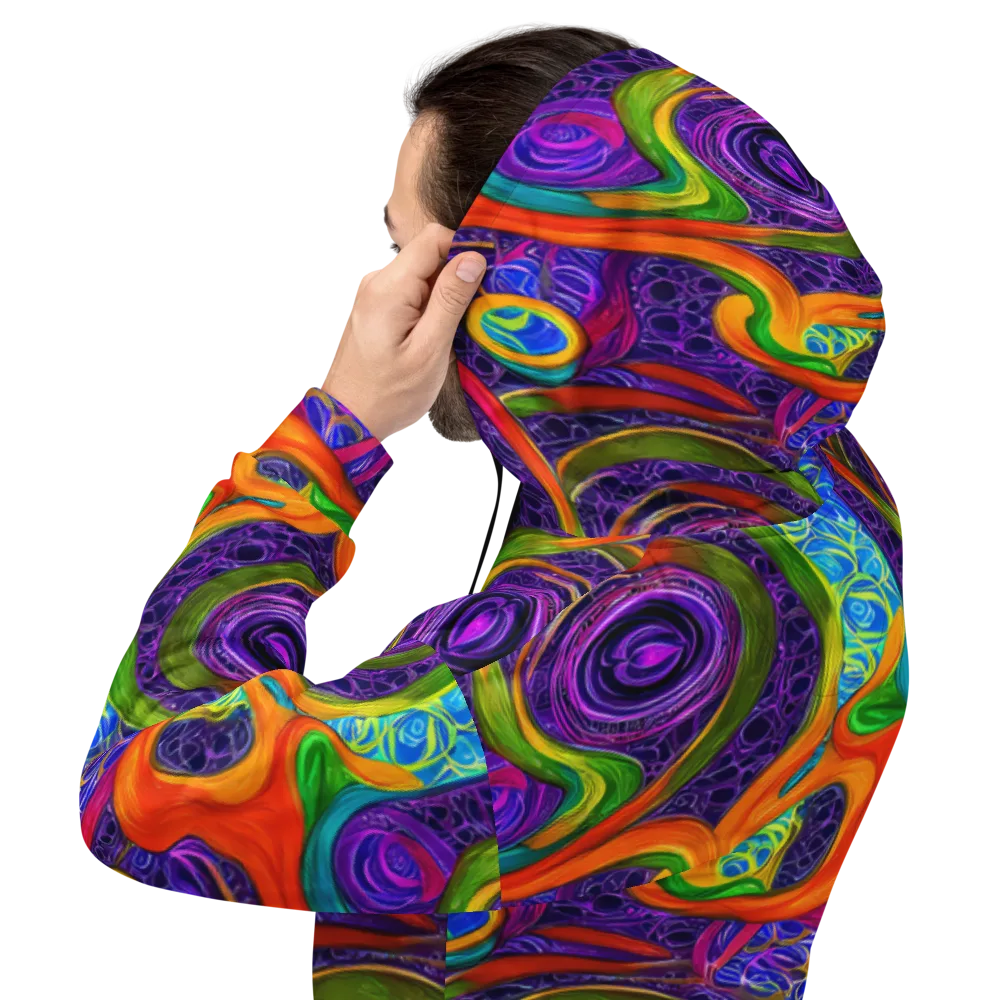 Orchid Circuit on Hoodie — Back
