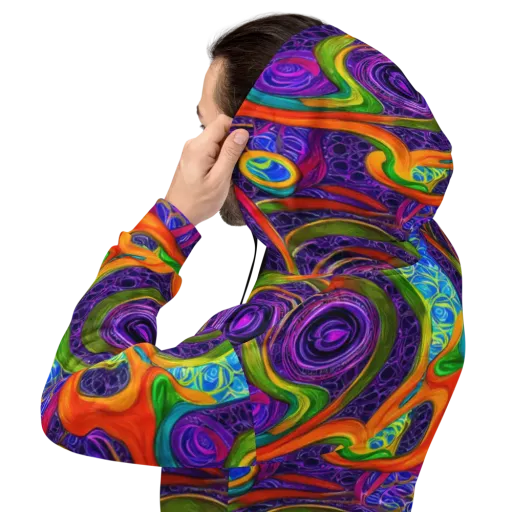 Orchid Circuit on a Hoodie