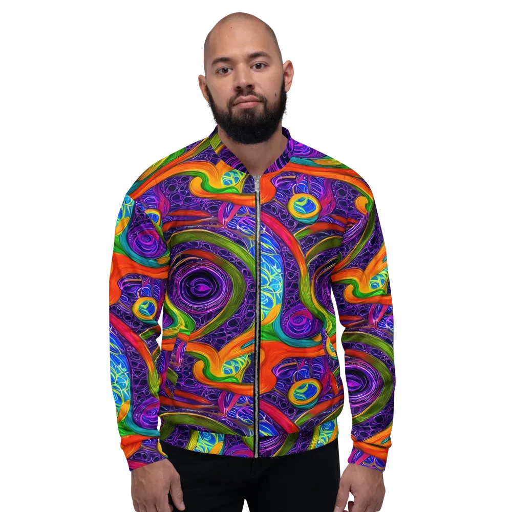 Orchid Circuit on Bomber Jacket — Front