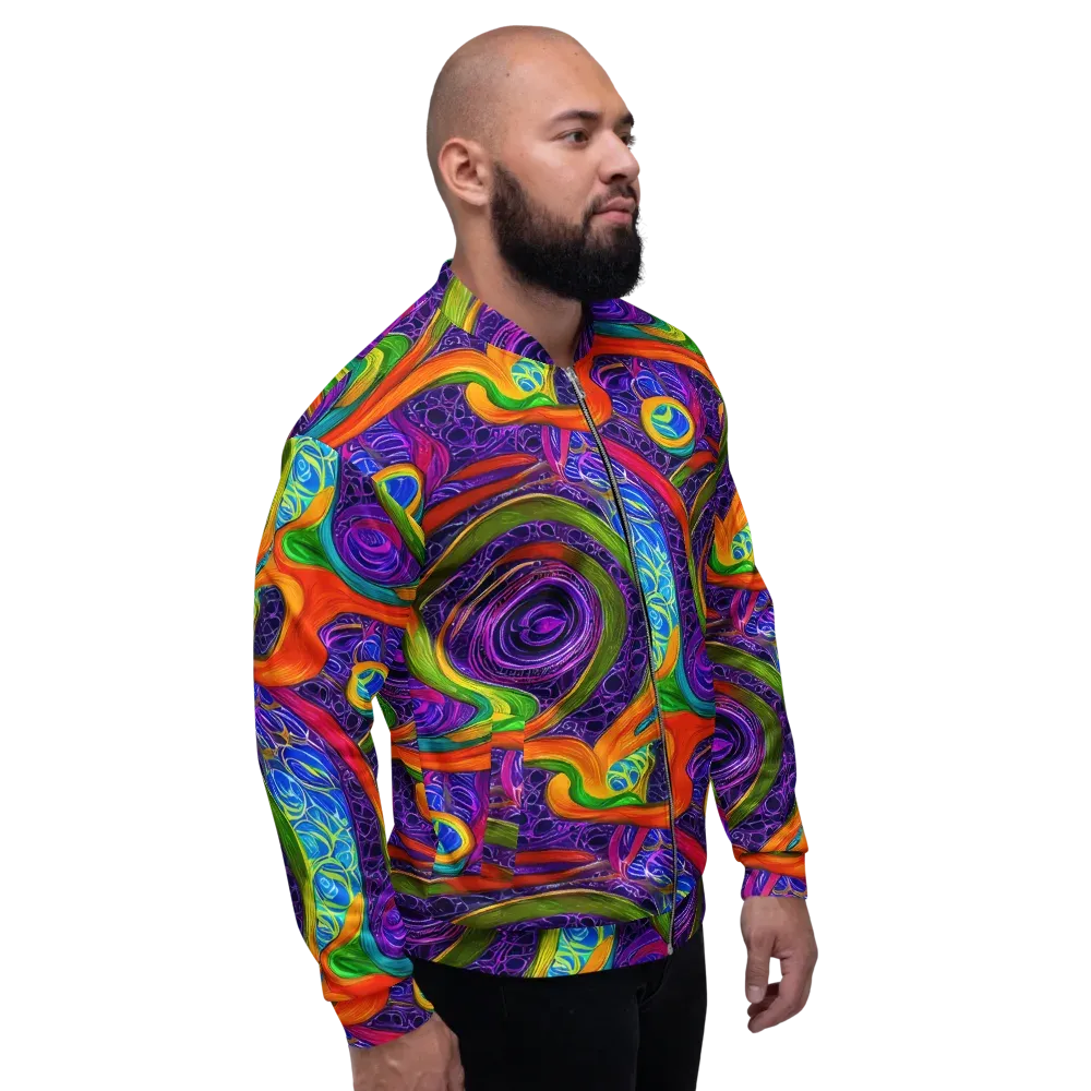 Orchid Circuit on Bomber Jacket — Right