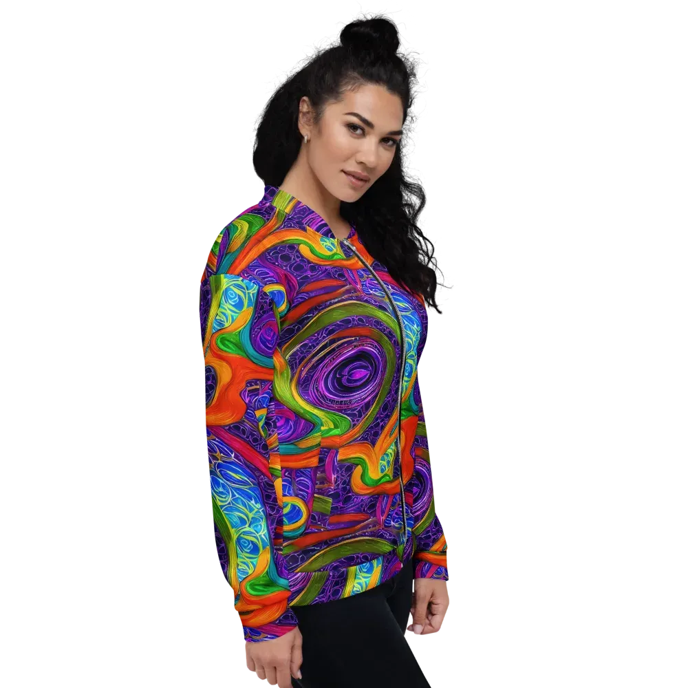 Orchid Circuit on Bomber Jacket — Right