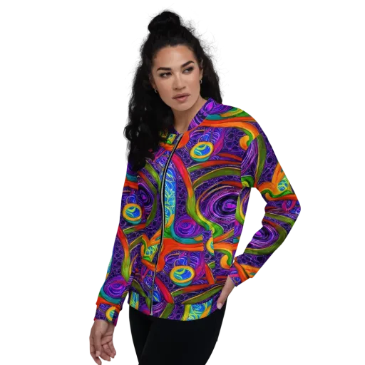 Orchid Circuit on a Bomber Jacket