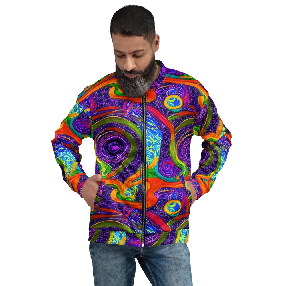 Orchid Circuit on Bomber Jacket — Front