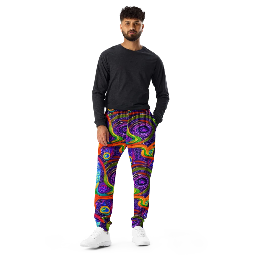 Orchid Circuit on Men's Joggers — Front