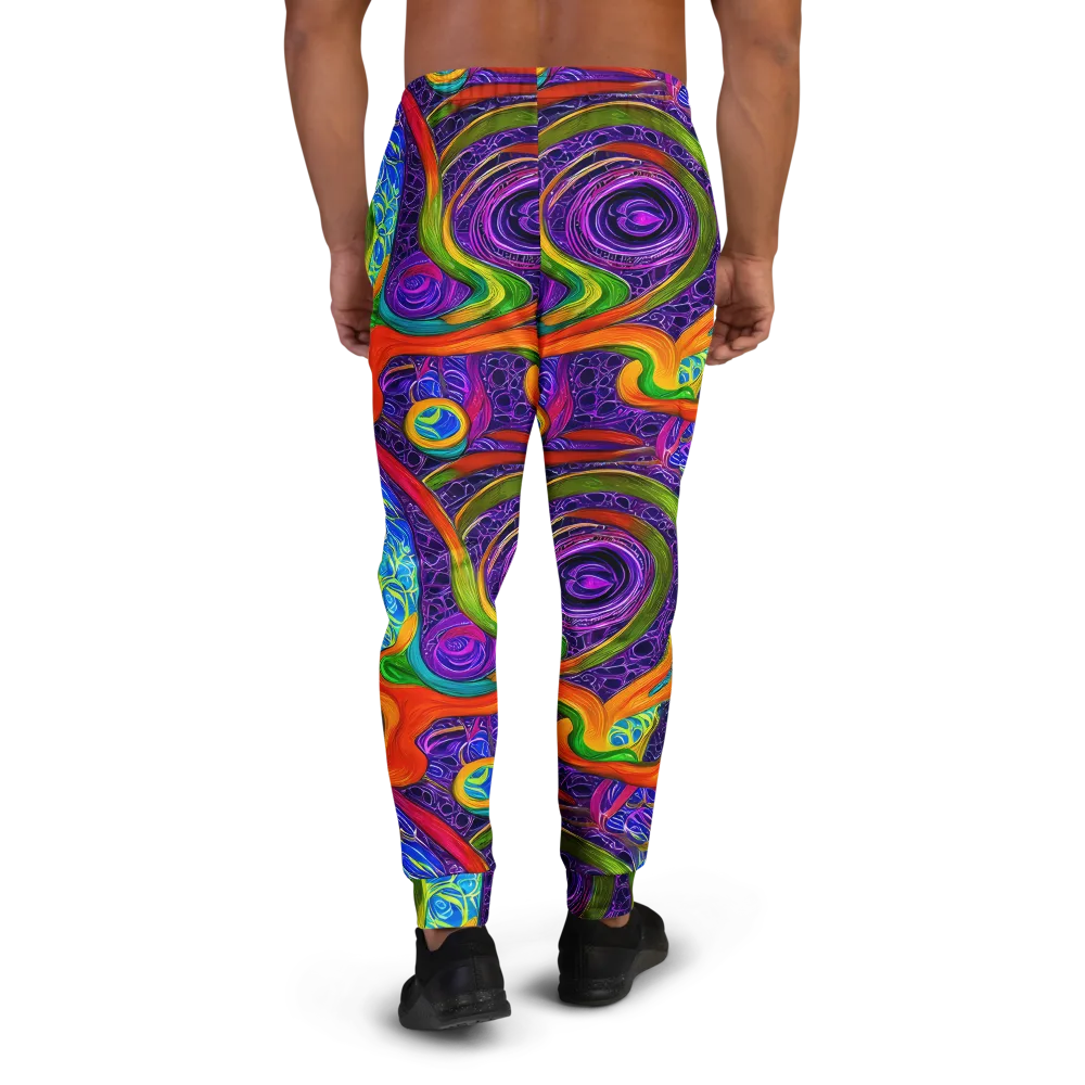 Orchid Circuit on Men's Joggers — Back