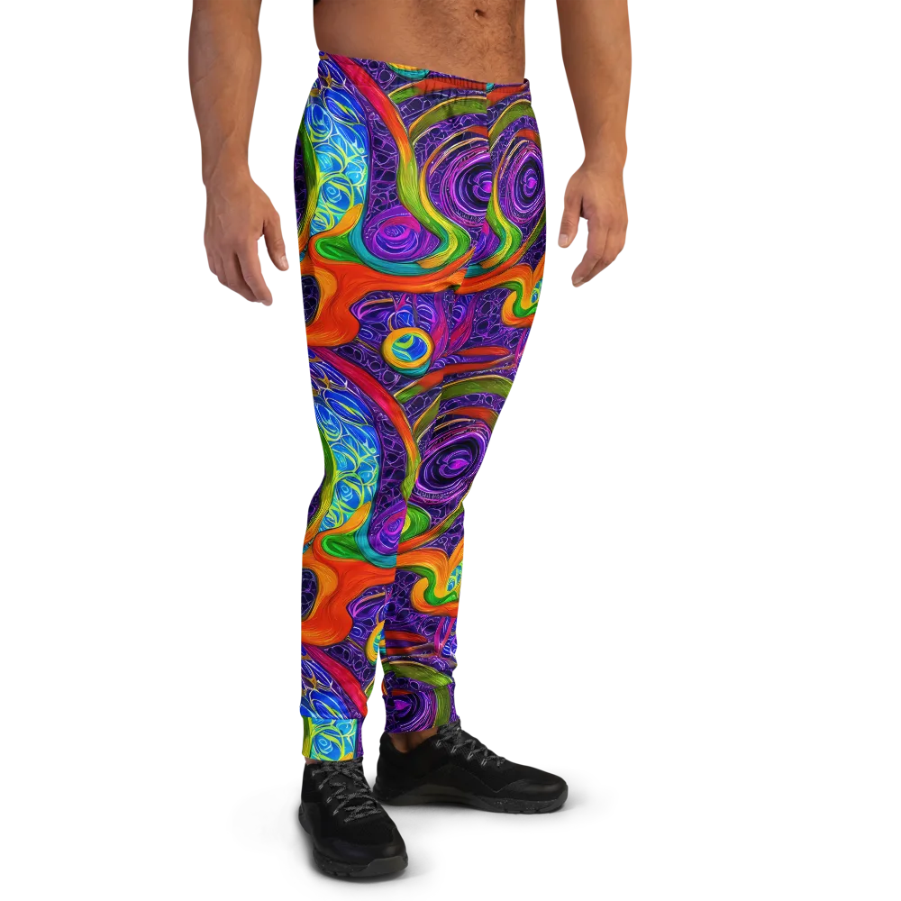 Orchid Circuit on Men's Joggers — Right