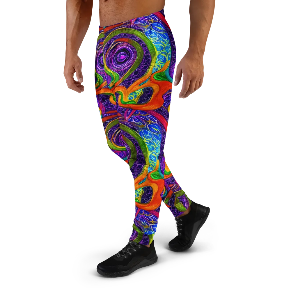 Orchid Circuit on Men's Joggers — Left