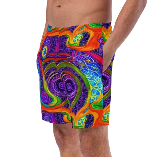 Orchid Circuit on a Swim Trunks