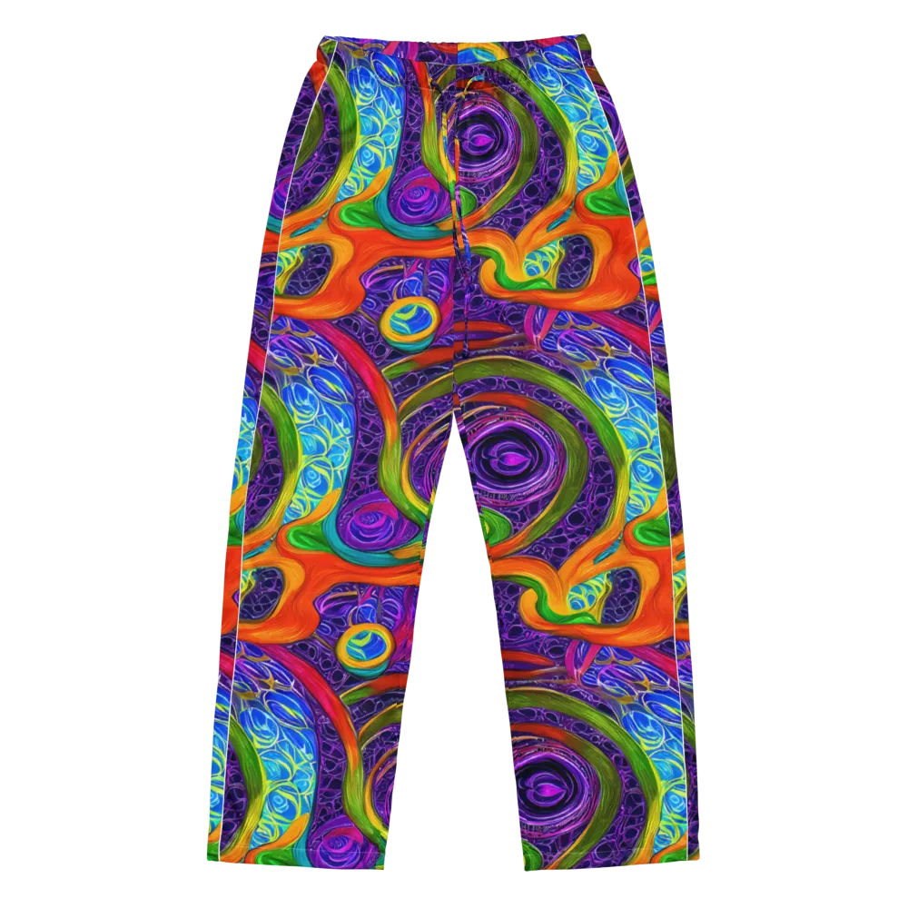 Orchid Circuit on Women's Pajama Pants — Front