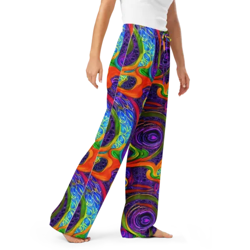 Orchid Circuit on a Women's Pajama Pants