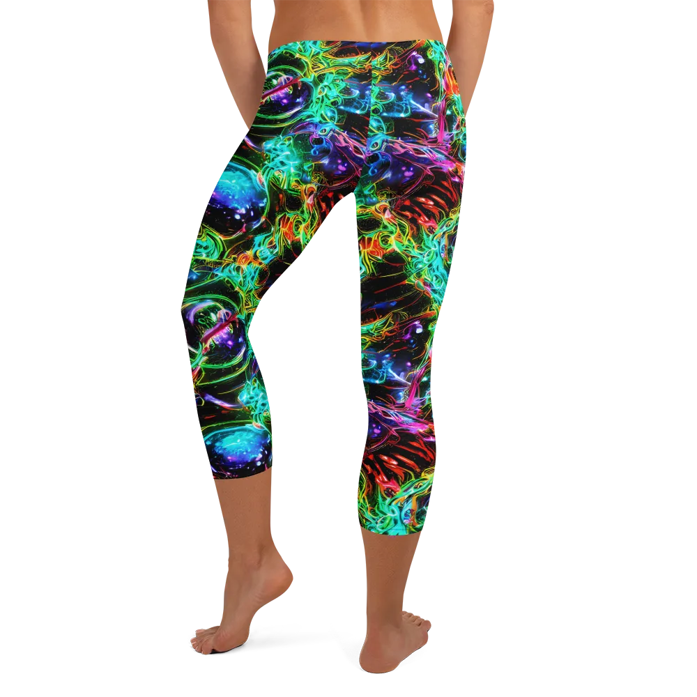 Stellar Pulse on Capri Leggings — Back