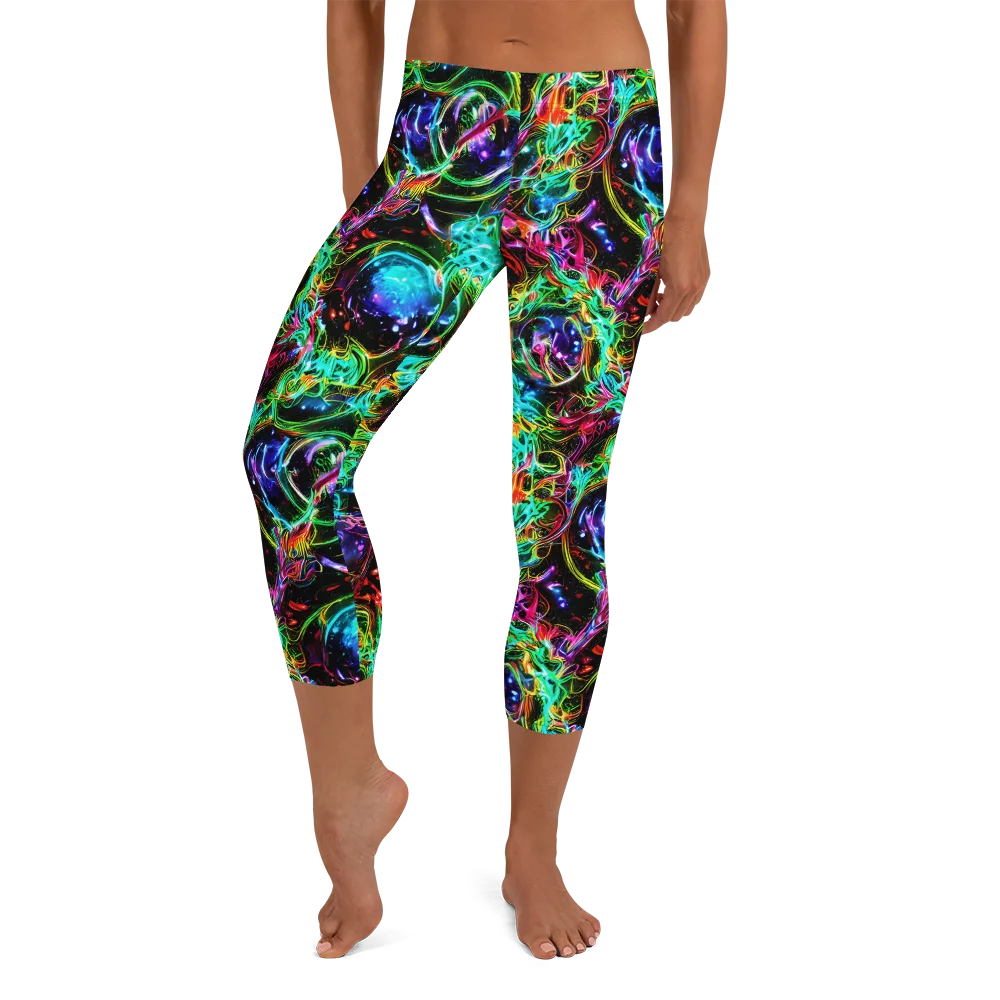 Stellar Pulse on Capri Leggings — Front