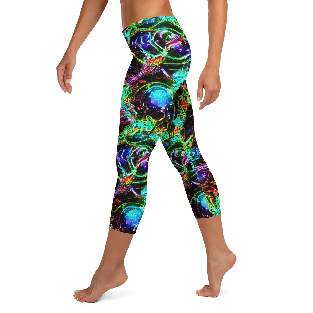 Stellar Pulse on Capri Leggings — Left