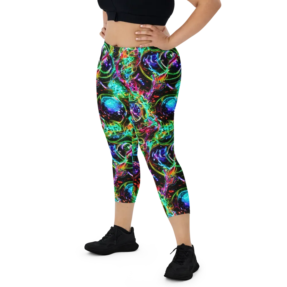 Stellar Pulse on Capri Leggings — Front