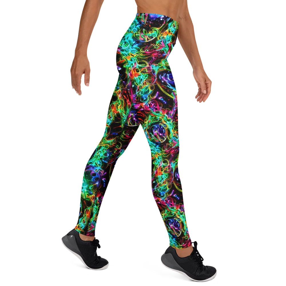Stellar Pulse on Yoga Leggings — Right