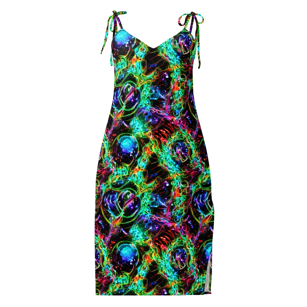 Stellar Pulse on Slip Dress — Front
