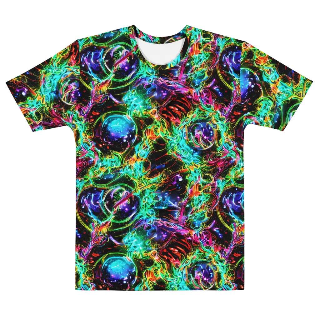 Stellar Pulse on Men's Cotton Crew Neck T-Shirt — Front