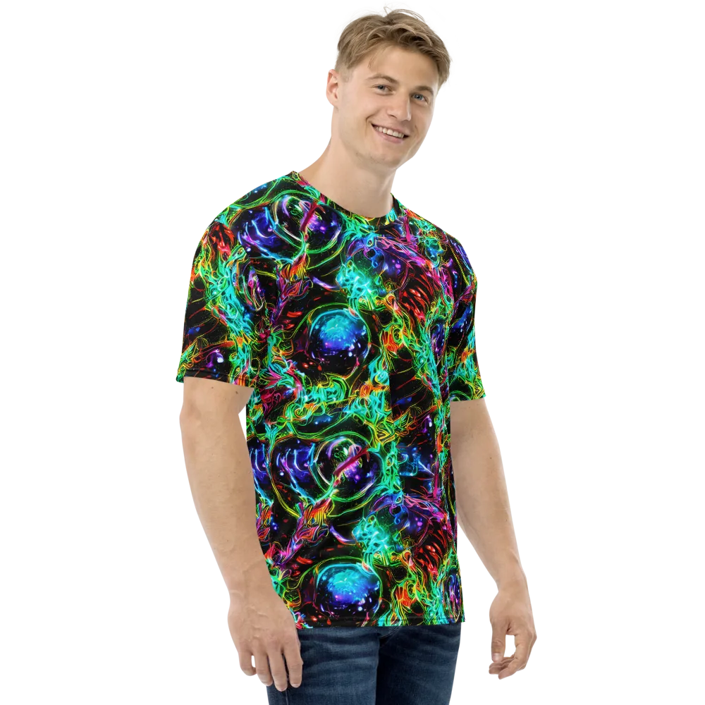 Stellar Pulse on Men's Crew Neck T-Shirt — Right