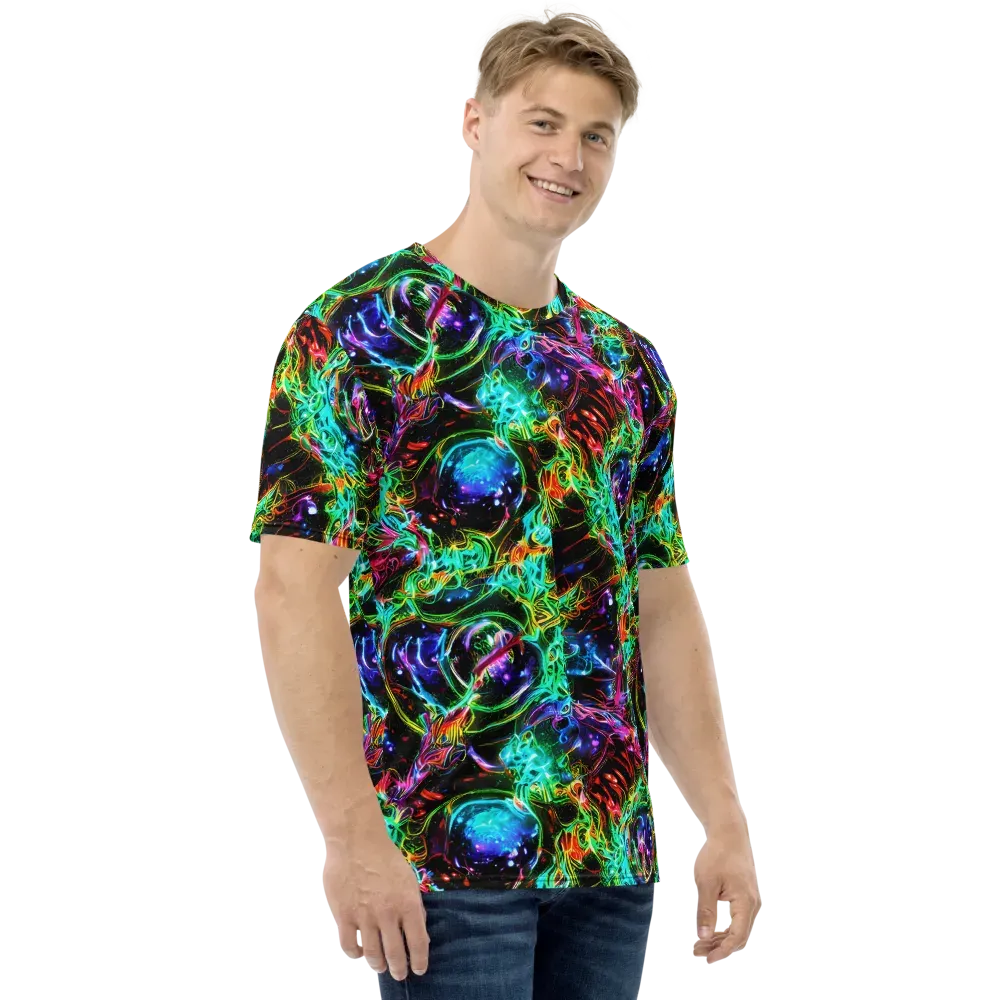Stellar Pulse on Men's Crew Neck T-Shirt — Right
