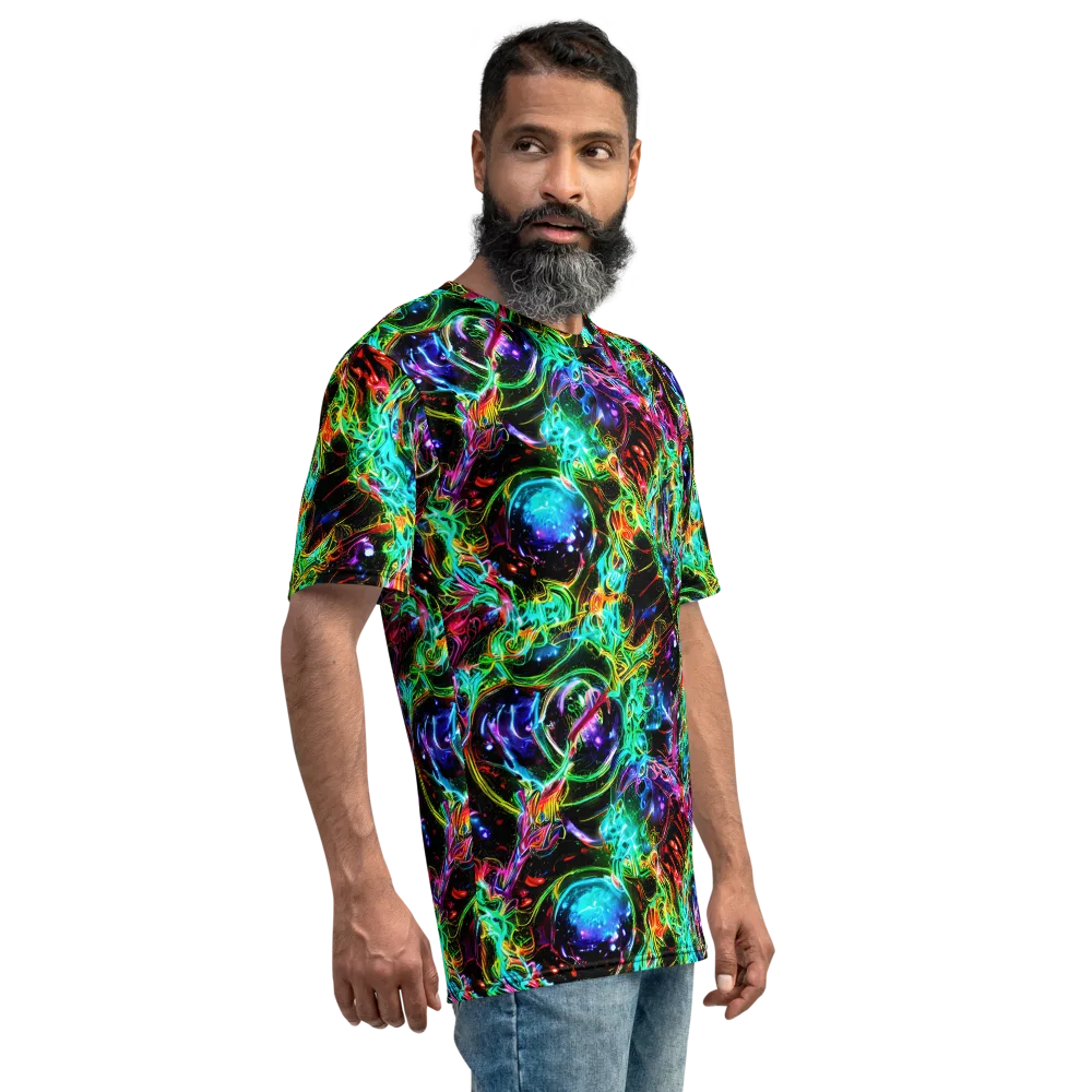 Stellar Pulse on Men's Crew Neck T-Shirt — Right