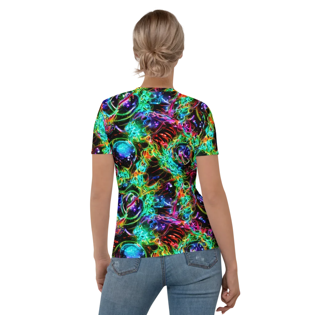 Stellar Pulse on Women's Crew Neck T-Shirt — Back