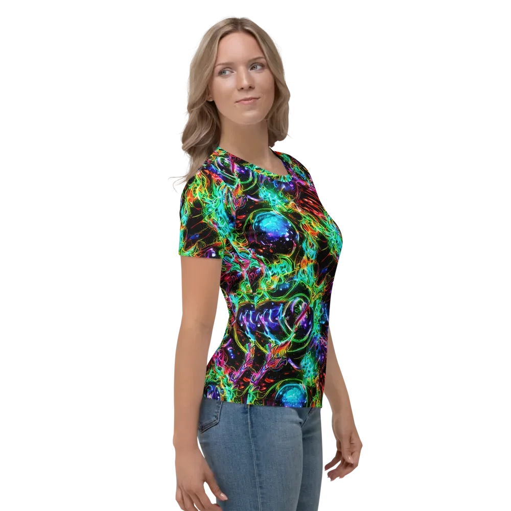 Stellar Pulse on Women's Crew Neck T-Shirt — Right