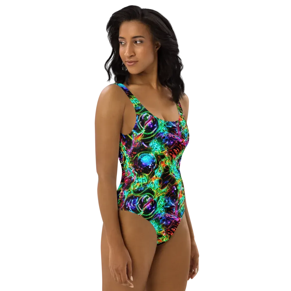 Stellar Pulse on One-Piece Swimsuit — Right