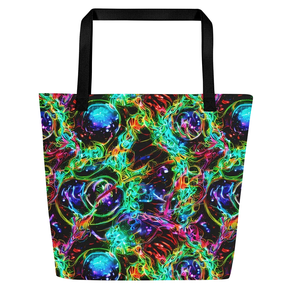 Stellar Pulse on Large Tote Bag W/ Pocket — Front