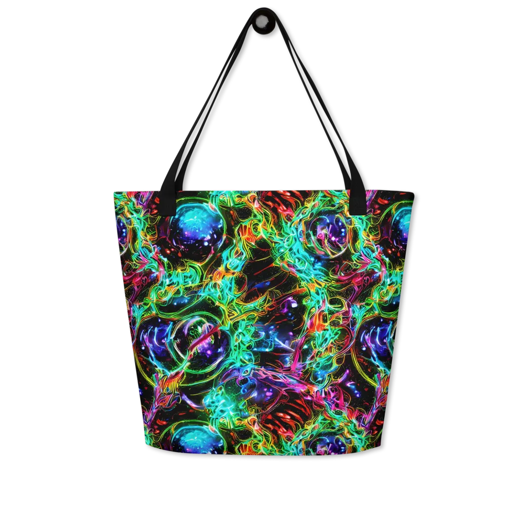 Stellar Pulse on Large Tote Bag W/ Pocket — Front